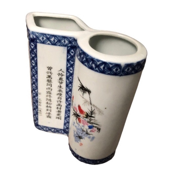 No brand / not sure Other - Exquisite Chinese Colorful Porcelain Hand-painted Bamboo Brush Pots